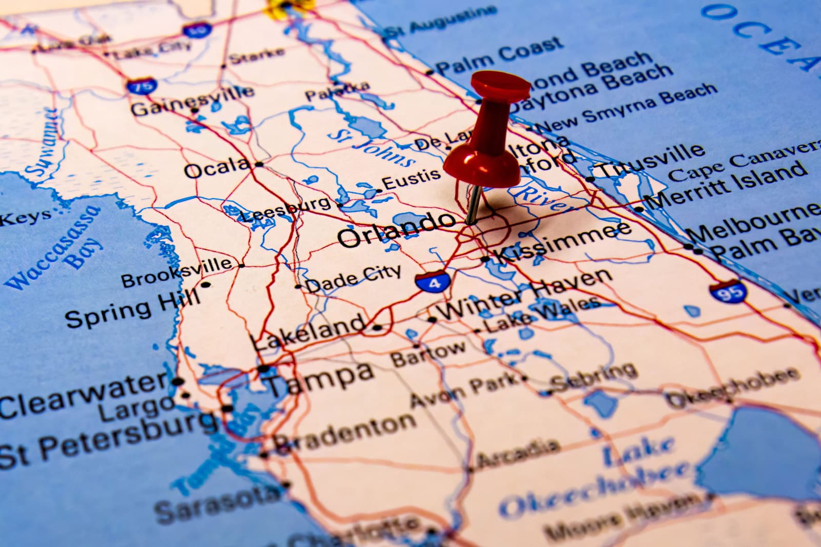 Map of Florida service areas